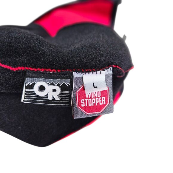 Outdoor Research Hat Peruvian Fitted Mens Large Red Windstopper Fleece Ear Flap - Picture 3 of 3